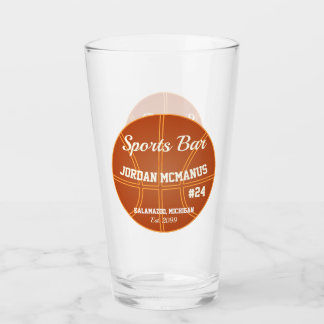 Basketball Sports Bar Beer Drink Soda Pint Glas