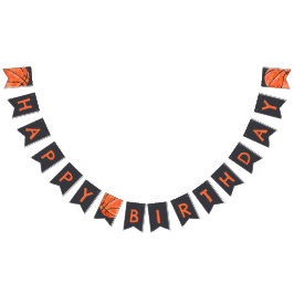 Basketball Sports Boy 10th Birthday Party  Wimpelkette