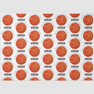 Basketball Sports Geburtstagspartei Personalisiert Seidenpapier