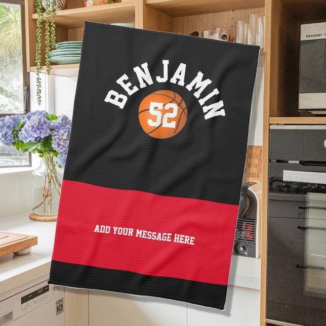Basketball sports towel, coach bath or tea towel geschirrtuch (Von Creator hochgeladen)
