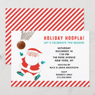 Basketball Sportsaison Einladung