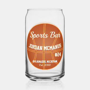 Basketball Sportsbar Bier  Dosenglas