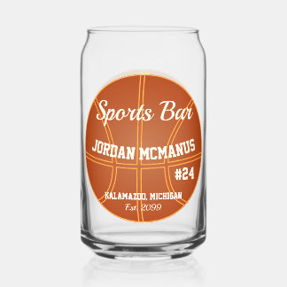 Basketball Sportsbar Bier  Dosenglas