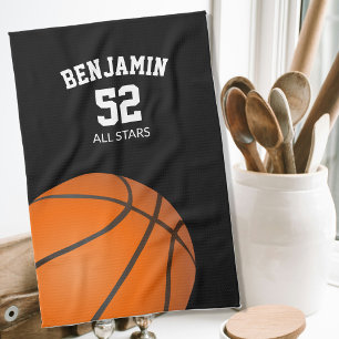 Basketball-Sportshandtuch, Trainer-Geschenkhandtuc Geschirrtuch