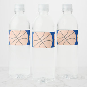 Basketball-Sportspapiertücher Wasserfarbe Jede Far Wasserflaschenetikett