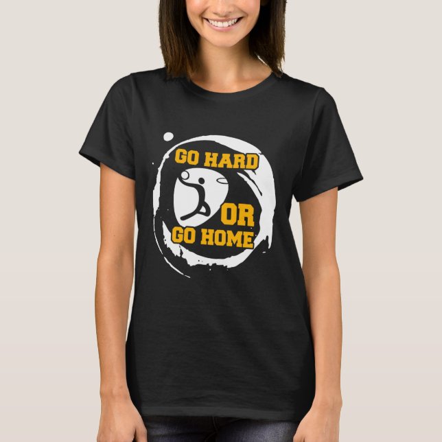 Basketball-Sportspieler machen hart oder gehen Zuh T-Shirt (Vorderseite)