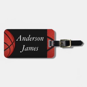 Basketball Sportteam Personalisiertes Kissen Gepäckanhänger