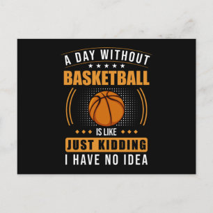 Basketball Sprichwort Funny Postkarte