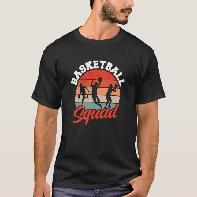 Basketball Squad Team Player Match Coach T-Shirt (Vorderseite)