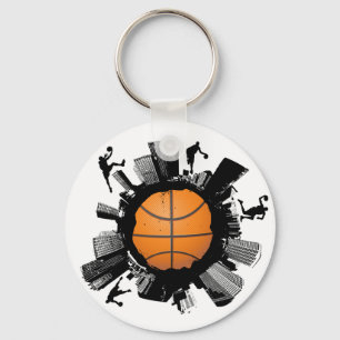 Basketball-Stadt Schlüsselanhänger