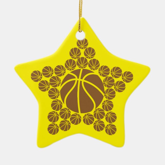 Basketball Star Keramik Ornament (Vorne)