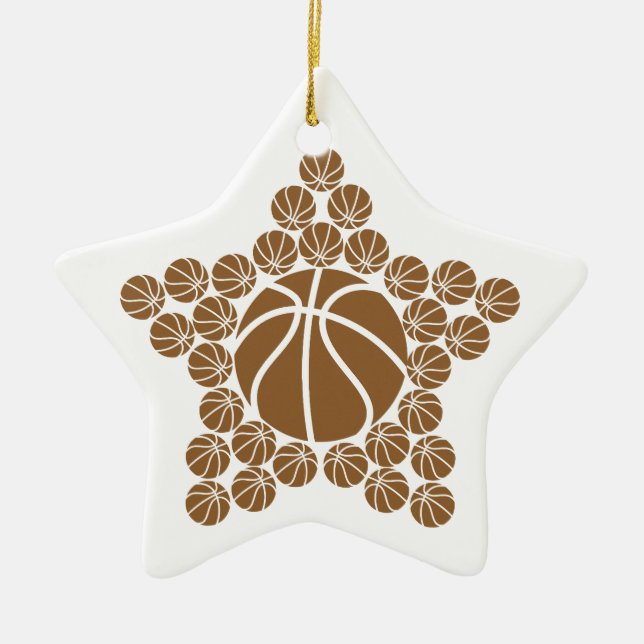 Basketball Star Keramik Ornament (Vorne)