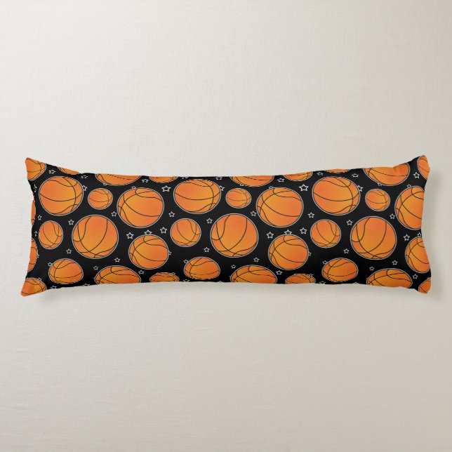 Basketball - Star-Muster Seitenschläferkissen (Vorderseite)