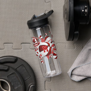 Basketball-Stars mit Monogramm Trinkflasche