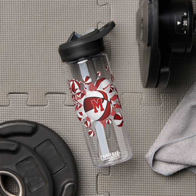 Basketball-Stars mit Monogramm Trinkflasche (Fitnessstudio)