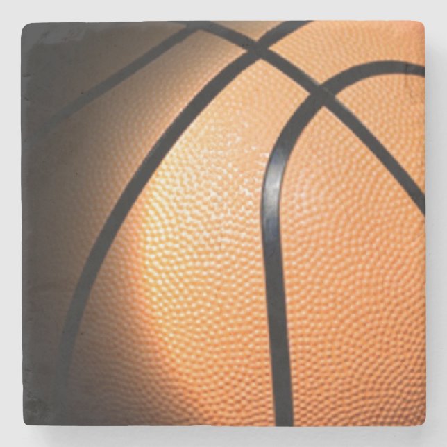Basketball Steinuntersetzer (Vorderseite)