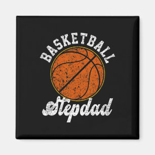 Basketball Stepdad Basketball Lover Vathetball Tag Magnet