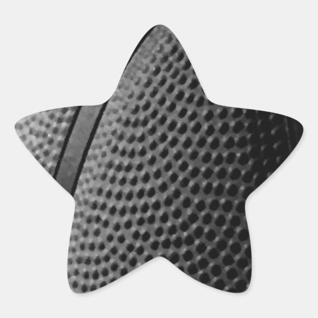 Basketball Stern-Aufkleber (Vorderseite)