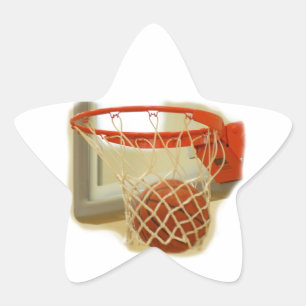 Basketball Stern-Aufkleber