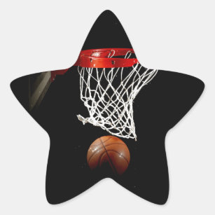 Basketball Stern-Aufkleber