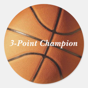 Basketball-Sticker Runder Aufkleber