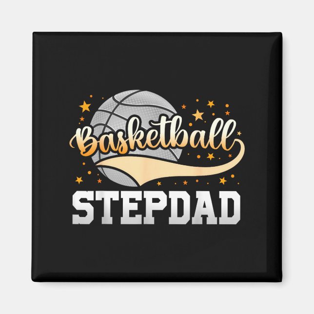 Basketball-Stiefvater Vatertag  Magnet (Vorne)