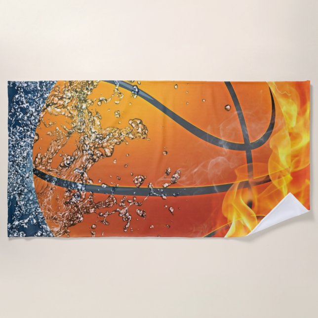 Basketball Strandtuch (Vorderseite)