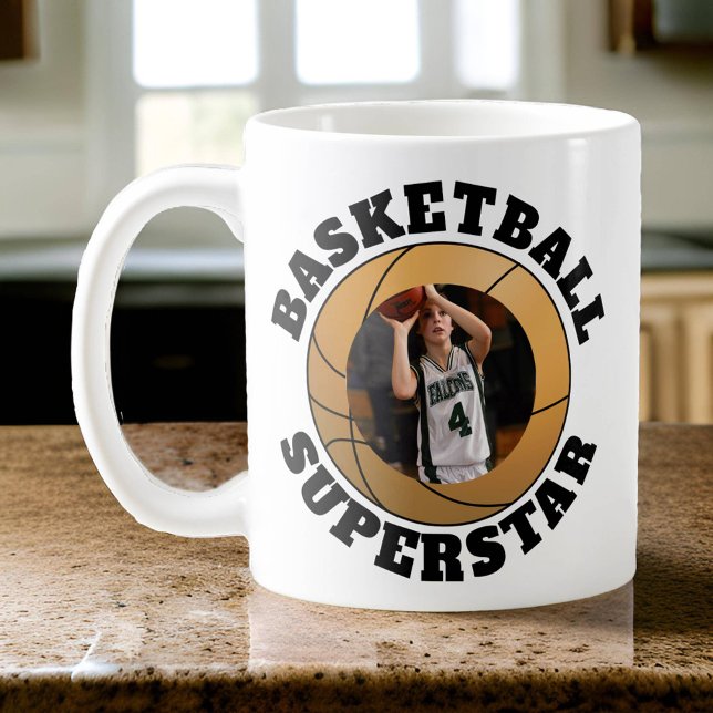 Basketball Superstar-Foto Kaffeetasse (Photo Basketball Superstar Mug)