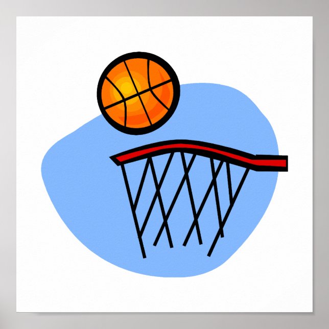 Basketball-Swoosh Poster (Vorne)