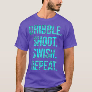 Basketball t Dribbeln werfen zischen wiederholen T-Shirt