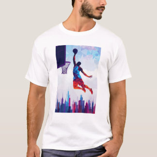 Basketball - T - Shirt - City Scape Dunk