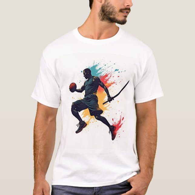 Basketball-T - Shirt - Samurai Baller (Vorderseite)
