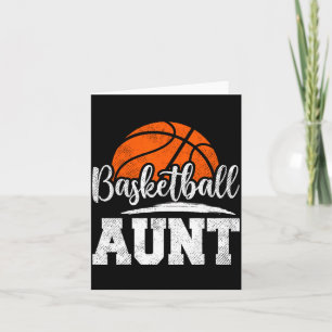 Basketball-Tante Basketball-Spielerin Spieltag Müt Karte