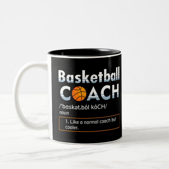 Basketball-Tasse Zweifarbige Tasse (Links)