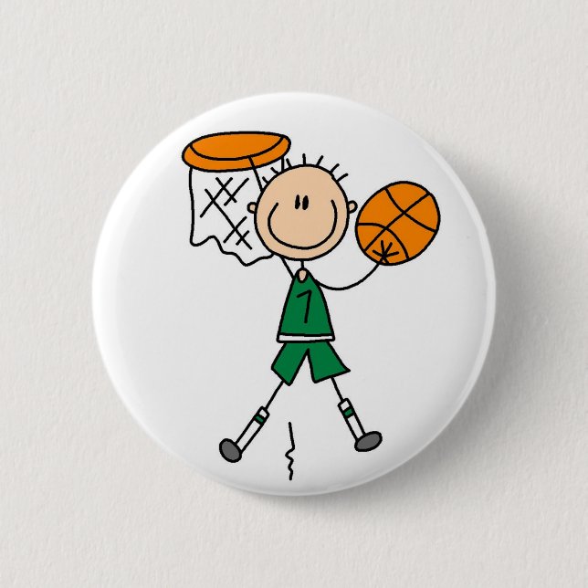 Basketball-Tauch-Button Button (Vorderseite)