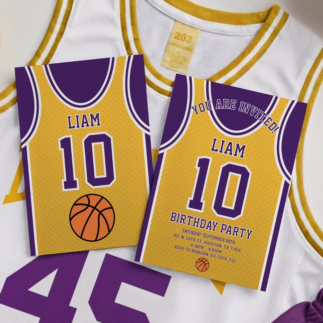 Basketball Team 10 Einladung zum Geburtstag (Von Creator hochgeladen)