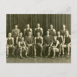 Basketball-Team 1919 Postkarte