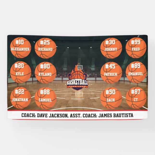 Basketball Team Banner (Horizontal)
