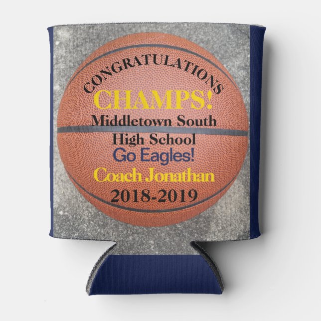 Basketball Team Coach kann kühler Dosenkühler (Vorderseite)