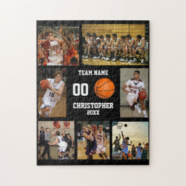 Basketball Team FotoCollage Puzzle