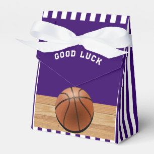 Basketball Team Lila GefälligkeitsBox Geschenkschachtel
