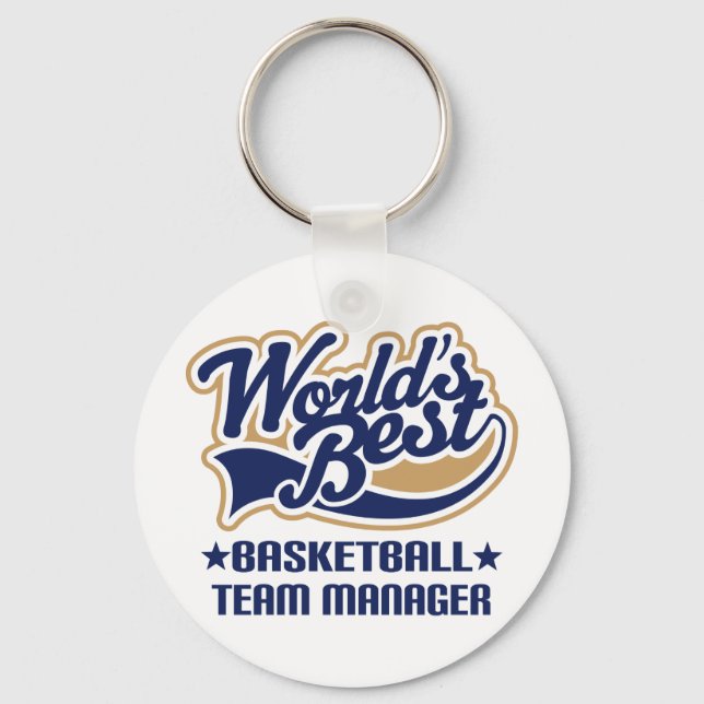 Basketball Team Manager Geschenk Schlüsselanhänger (Vorderseite)