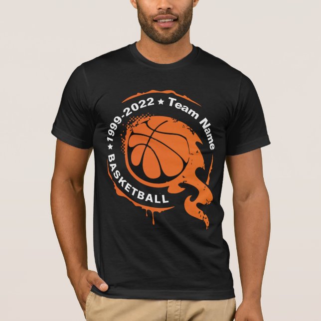 Basketball Team Name. Personalisieren des T - Shir T-Shirt (Vorderseite)