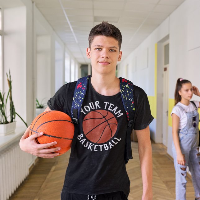Basketball-Team, Spielername und Jersey-Nummer T-Shirt (Von Creator hochgeladen)