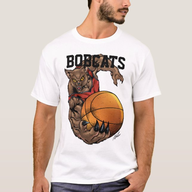 Basketball-Teamentwurf Rotluchs der Rotluchse T-Shirt (Vorderseite)