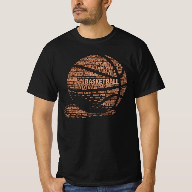 Basketball Text - Cooles Basketballgeschenk T-Shirt (Vorderseite)