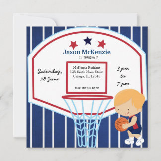 Basketball-Thema Einladung