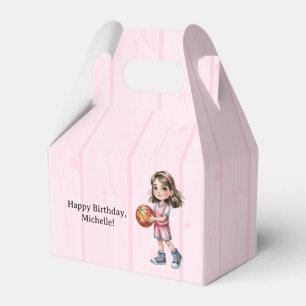 Basketball Thema Geburtstagsparty für Mädchen Geschenkschachtel