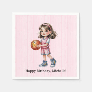 Basketball Thema Geburtstagsparty für Mädchen Serviette