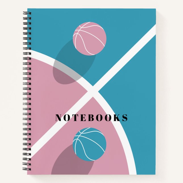 Basketball-Thema Notizbuch (Vorderseite)